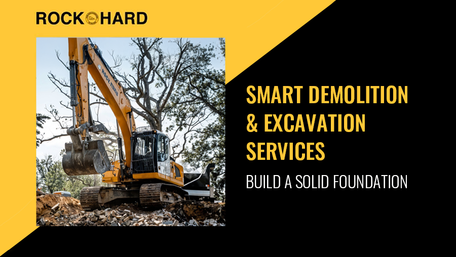 Reliable demolition and excavation contractors preparing construction site in Virginia