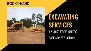 Professional excavation services preparing a construction site with heavy machinery.