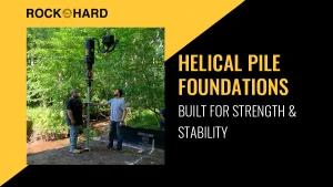 Helical pile installation services for durable building foundations