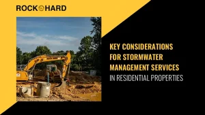 Key considerations for stormwater management services in residential areas