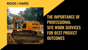 Professional site work services for stable and sustainable construction projects.