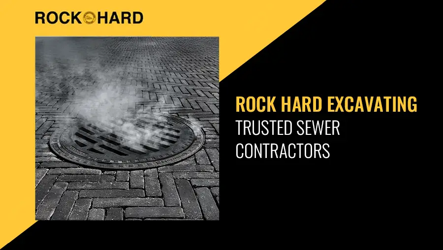 Rock Hard Excavating team providing expert sewer services.