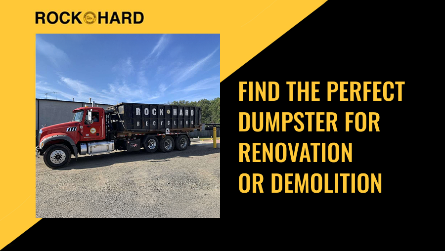 Dumpster size selection for renovation or demolition project