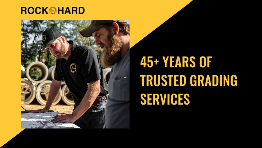 Rock Hard Excavating crew performing professional grading services in Northern Virginia