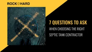 Septic tank installation on residential property in Fairfax Virginia